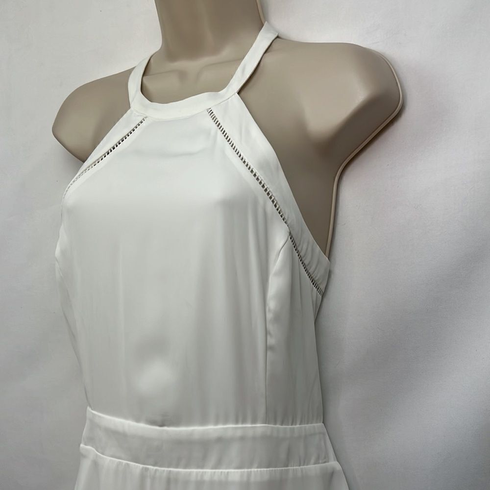 Lulu's White Halter Midi Dress - Picture 9 of 16